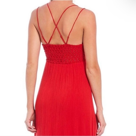 Free People Adella Maxi Slip Bright Red NWT
Lace crochet flowy comfortable - Picture 8 of 16